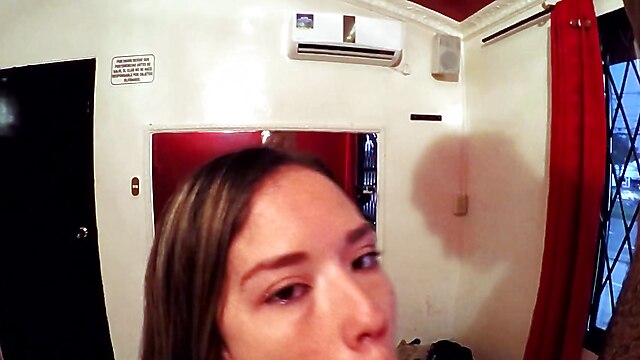 Blowjob tape, brunette teen deepthroat blowjob pov, amateur tape teen, sex tape blowjob, amateur waitress