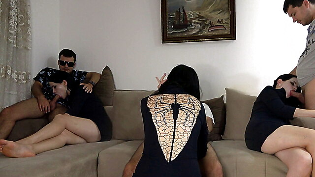 Vampire guy, my wife with three, creampie pov friends girlfriend, homemade guy pov creampie, girlfriend group sex home