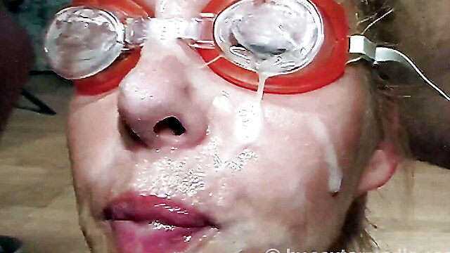 Piss and sperm orgy, milf glasses dp, blonde toilet blowjob, piss party orgy, blonde gangbang toilet