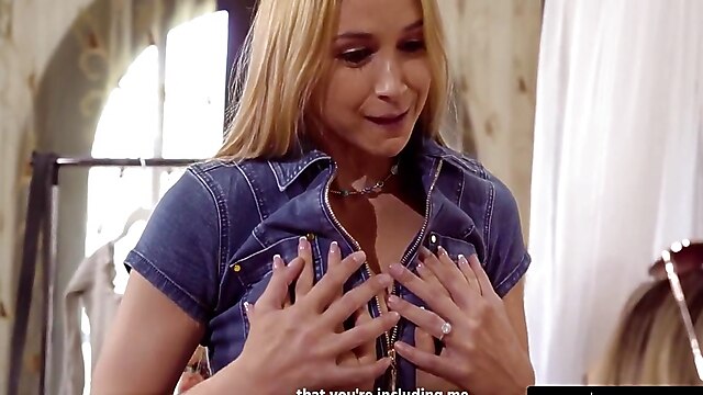 Lesbian fantasy stockings, step model, fashion fantasies, step fantasy sarah vandella, sarah step