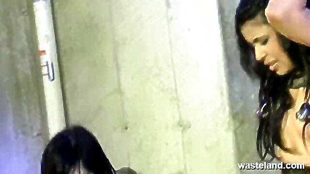 Lesbian dildo torture, bondage machine lesbian, bondage machine femdom, tied up and dildo in her, femdom lesbian machine fuck